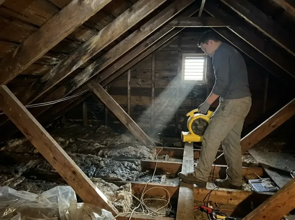 attic-water-damage-drying-proc-007 — frequently asked questions, Emergency Water Extraction & 24/7 Flood Response in Melrose…